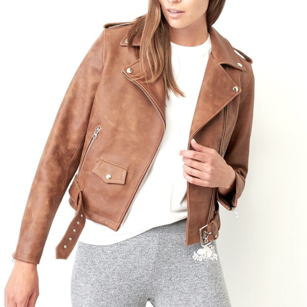 New Roots leather biker jacket 🧥